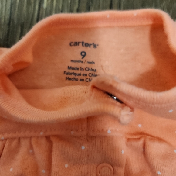 Carters 9 months Baby Girl Bubble Romper - Picture 3 of 4